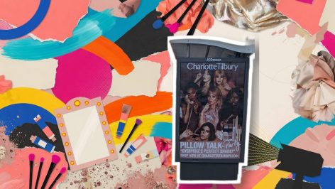 Backstage at London Fashion Week, the same beauty products keep reappearing Backstage beauty kit at London Fashion Week with primers, cream blushes and hair volumisers laid out before a show